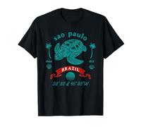 Souvenir de Vacances Vintage Tortue de mer du Brésil de Sao Paulo T-Shirt