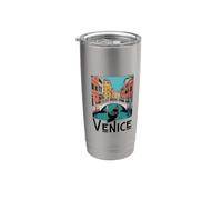 Souvenir de Venise de l'Italie Gobelet isotherme en acier inoxydable double paroi