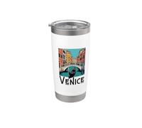 Souvenir de Venise de l'Italie Gobelet isotherme en acier inoxydable double paroi