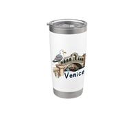 Souvenir de Venise de l'Italie Gobelet isotherme en acier inoxydable double paroi