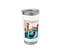 Souvenir de Venise de l'Italie Gobelet isotherme en acier inoxydable double paroi
