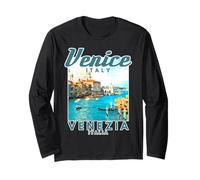 Souvenir de Venise, Italie, Venezia Italia Vintage Manche Longue
