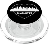 Souvenir de Ville de Reine d'art Silhouette Silhouette de Charlotte PopSockets PopGrip pour MagSafe