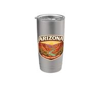 Souvenir de visiteur de l'État du Grand Canyon de l'Arizona Gobelet isotherme en acier inoxydable double paroi
