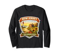 Souvenir de Visiteur du New Jersey The Garden State Manche Longue