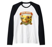 Souvenir de Visiteur du New Jersey The Garden State Manche Raglan