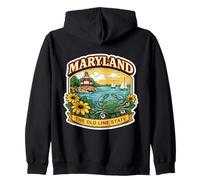 Souvenir de Visiteur Maryland The Old Line State Sweat à Capuche