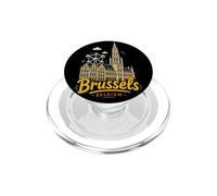 Souvenir de Voyage à Bruxelles Belgique dessiné à la Main PopSockets PopGrip pour MagSafe