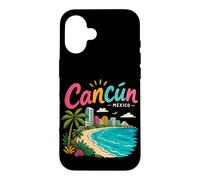 Souvenir de Voyage à Cancun Mexique dessiné à la Main Coque pour iPhone 16