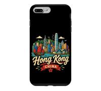 Souvenir de Voyage à Hong Kong en Chine dessiné à la Main Coque pour iPhone 7 Plus/8 Plus
