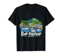 Souvenir de Voyage à la Main dans Le Port du Maine T-Shirt