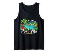 Souvenir de Voyage à Port Vila Vanuatu dessiné à la Main Débardeur