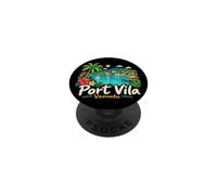 Souvenir de Voyage à Port Vila Vanuatu dessiné à la Main PopSockets PopGrip Adhésif