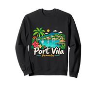 Souvenir de Voyage à Port Vila Vanuatu dessiné à la Main Sweatshirt