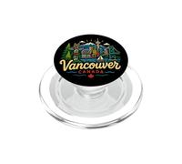 Souvenir de Voyage à Vancouver Canada dessiné à la Main PopSockets PopGrip pour MagSafe