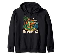 Souvenir de Voyage au Coucher du Soleil d'été en Floride avec Alligator Beach Vibes Sweat à Capuche