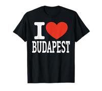 Souvenir de Voyage avec Inscription « I Love Budapest City » T-Shirt