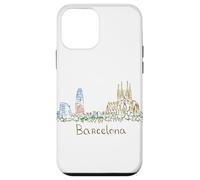 Souvenir de Voyage Barcelone Espagne Panorama City Landmark Cadeau Coque pour iPhone 12 Mini