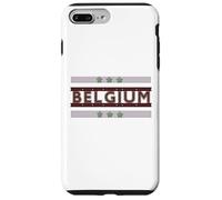 Souvenir de Voyage Belge Vintage inspiré de la Belgique Coque pour iPhone 7 Plus/8 Plus