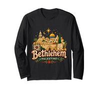 Souvenir de Voyage Bethléem Palestine dessiné à la Main Manche Longue