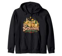 Souvenir de Voyage Bethléem Palestine dessiné à la Main Sweat à Capuche