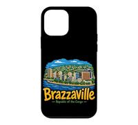 Souvenir de Voyage Brazzaville Congo dessiné à la Main Coque pour iPhone 12 Mini