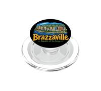 Souvenir de Voyage Brazzaville Congo dessiné à la Main PopSockets PopGrip pour MagSafe