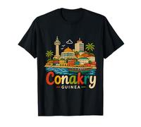 Souvenir de Voyage Conakry Guinée dessiné à la Main T-Shirt