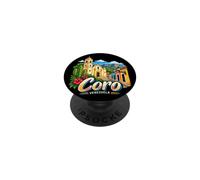 Souvenir de Voyage Coro Venezuela dessiné à la Main PopSockets PopGrip Adhésif