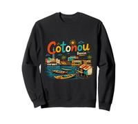 Souvenir de Voyage Cotonou Bénin dessiné à la Main Sweatshirt
