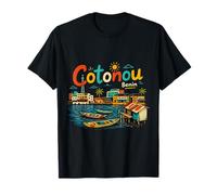 Souvenir de Voyage Cotonou Bénin dessiné à la Main T-Shirt
