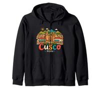 Souvenir de Voyage Cusco Pérou dessiné à la Main Sweat à Capuche