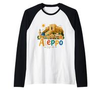 Souvenir de Voyage d'Alep en Syrie dessiné à la Main Manche Raglan