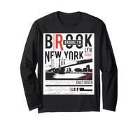 Souvenir de Voyage de Brooklyn Bridge East River New York Manche Longue