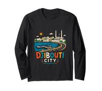 Souvenir de Voyage de la Ville de Djibouti dessiné à la Main Manche Longue