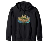 Souvenir de Voyage de Lyon France - Ville Historique Sweat à Capuche