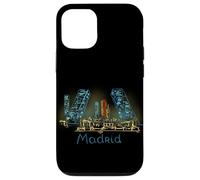 Souvenir de Voyage de Nuit de Madrid Panorama City Landmark Cadeau Coque pour iPhone 12/12 Pro