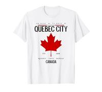 Souvenir de Voyage de Québec Drapeau Canadien T-Shirt