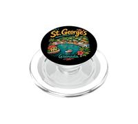 Souvenir de Voyage de St Georges Grenade dessiné à la Main PopSockets PopGrip pour MagSafe