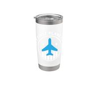 Souvenir de voyage de vacances Mon premier voyage en avion Gobelet isotherme en acier inoxydable double paroi