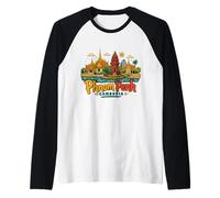Souvenir de Voyage dessiné à la Main à Phnom Penh Cambodge Manche Raglan