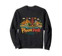 Souvenir de Voyage dessiné à la Main à Phnom Penh Cambodge Sweatshirt