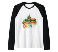 Souvenir de Voyage dessiné à la Main Brno République tchèque Manche Raglan