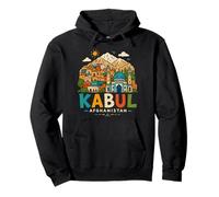Souvenir de Voyage dessiné à la Main en Afghanistan Kaboul Sweat à Capuche
