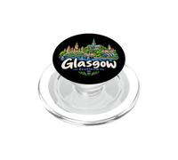 Souvenir de Voyage dessiné à la Main Glasgow Écosse Royaume-Uni PopSockets PopGrip pour MagSafe