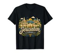 Souvenir de Voyage dessiné à la Main Jérusalem Israël T-Shirt