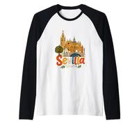 Souvenir de Voyage dessiné à la Main Séville Espagne Cadeau Monument Manche Raglan