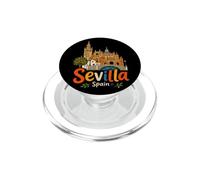 Souvenir de Voyage dessiné à la Main Séville Espagne Cadeau Monument PopSockets PopGrip pour MagSafe