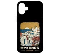 Souvenir de Voyage d'été à Mykonos Grèce Île des Cyclades Coque pour iPhone 16 Plus