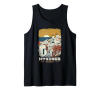 Souvenir de Voyage d'été à Mykonos Grèce Île des Cyclades Débardeur